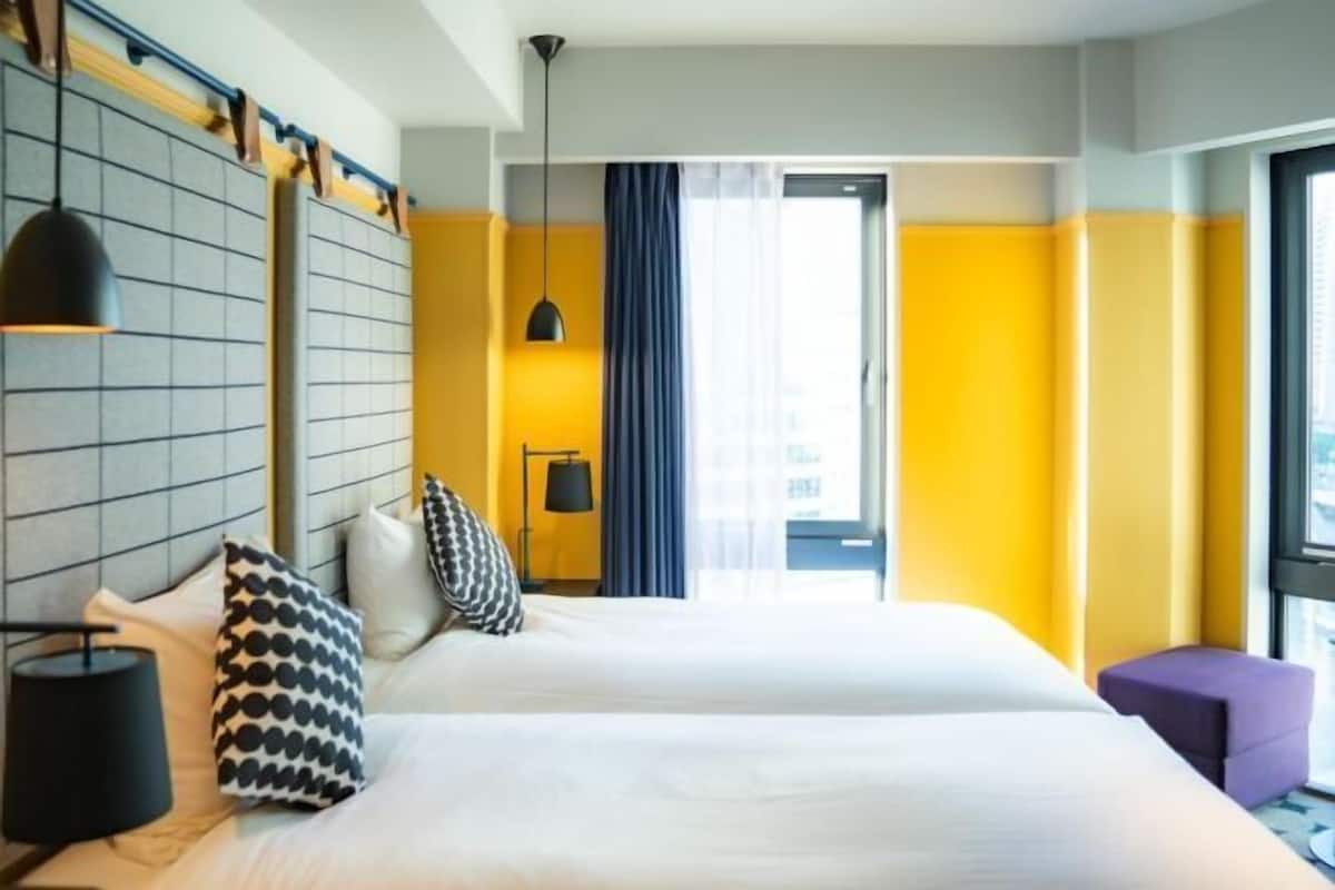 Down duvets, blackout curtains, free WiFi, bed sheets