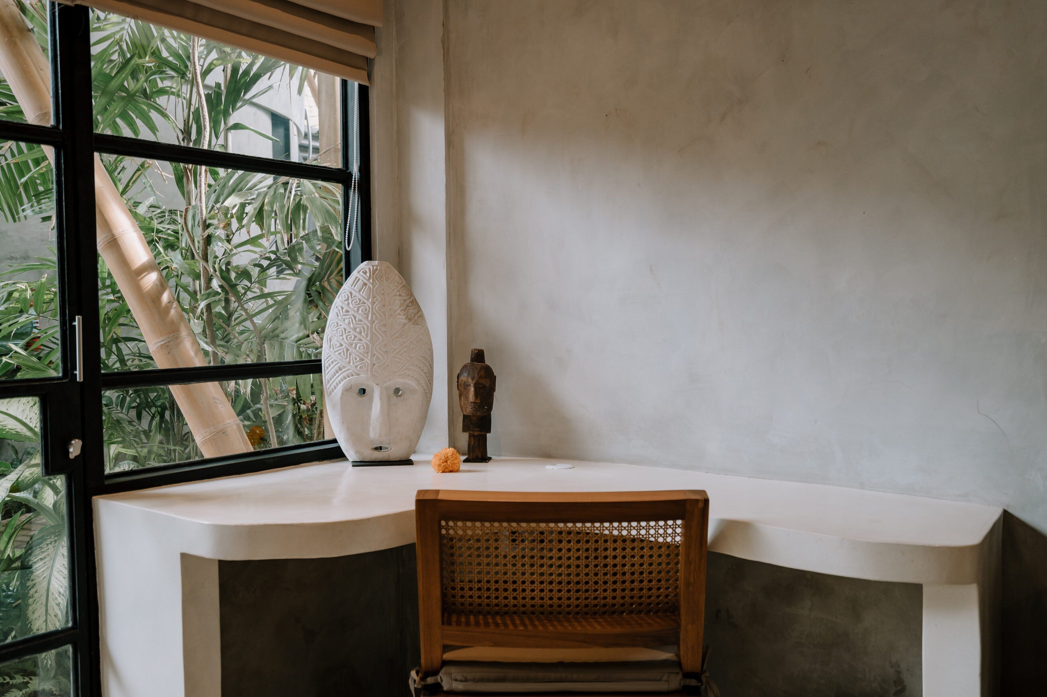 deluxe bamboo room | minibar, in-room safe, desk, laptop workspace