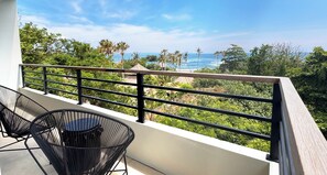 Rom – deluxe, havutsikt | Utsikt mot strand/hav