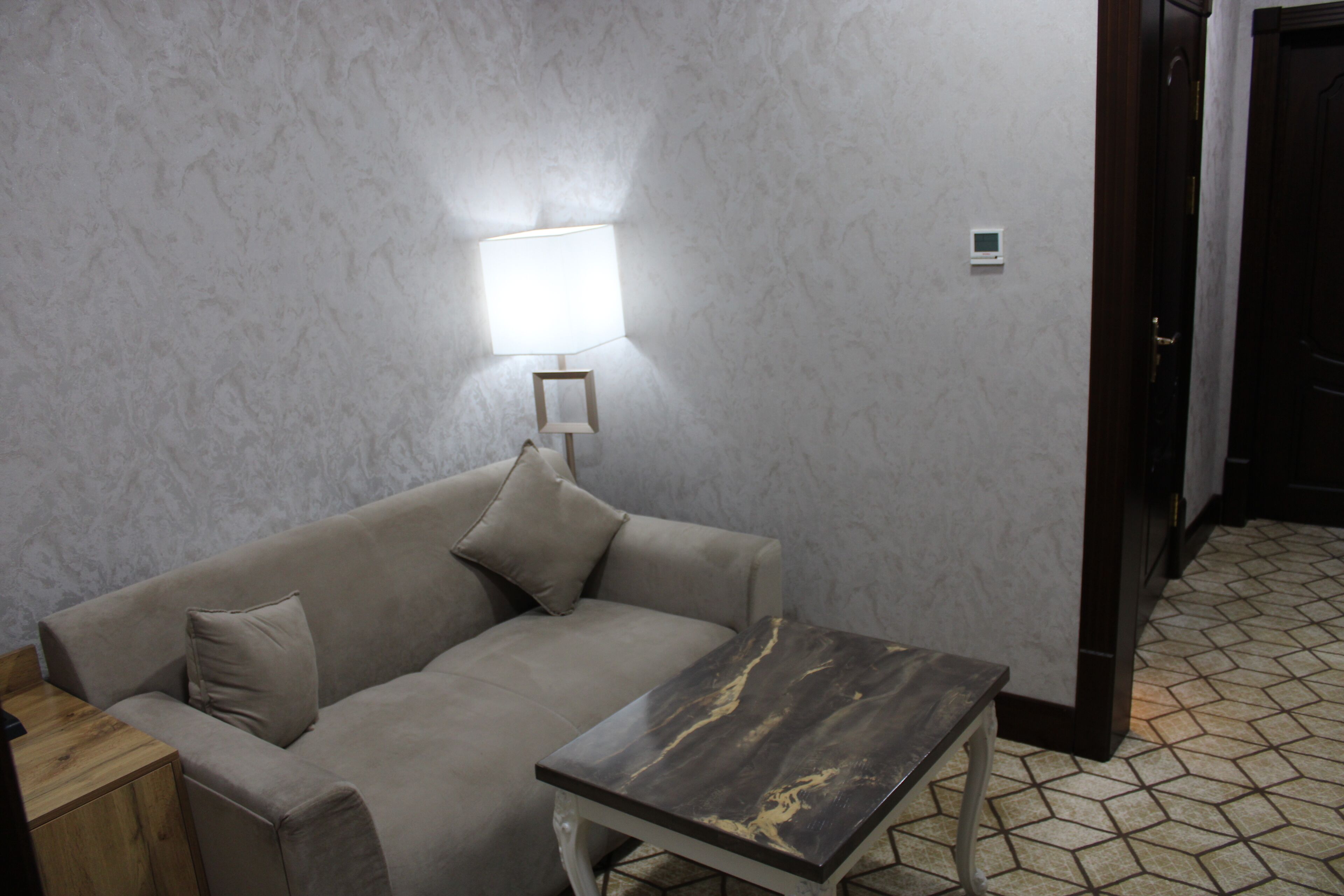 Premium Double Room | Living room | Plasma TV, heated floors