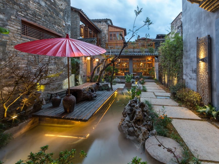 Udsigt fra overnatningsstedet