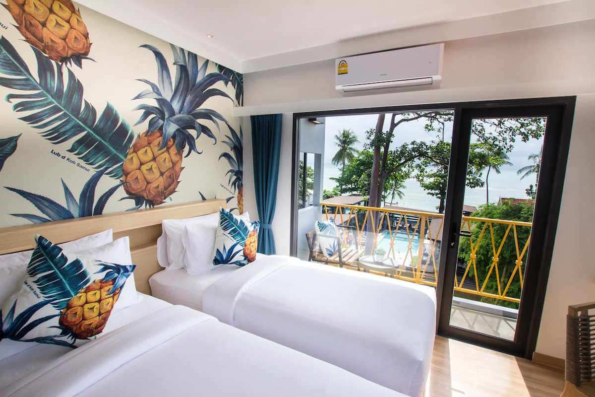 Deluxe Twin Room, 2 Twin Beds, Ocean View (or Double Room with Ocean View) | In-room safe, free WiFi, bed sheets