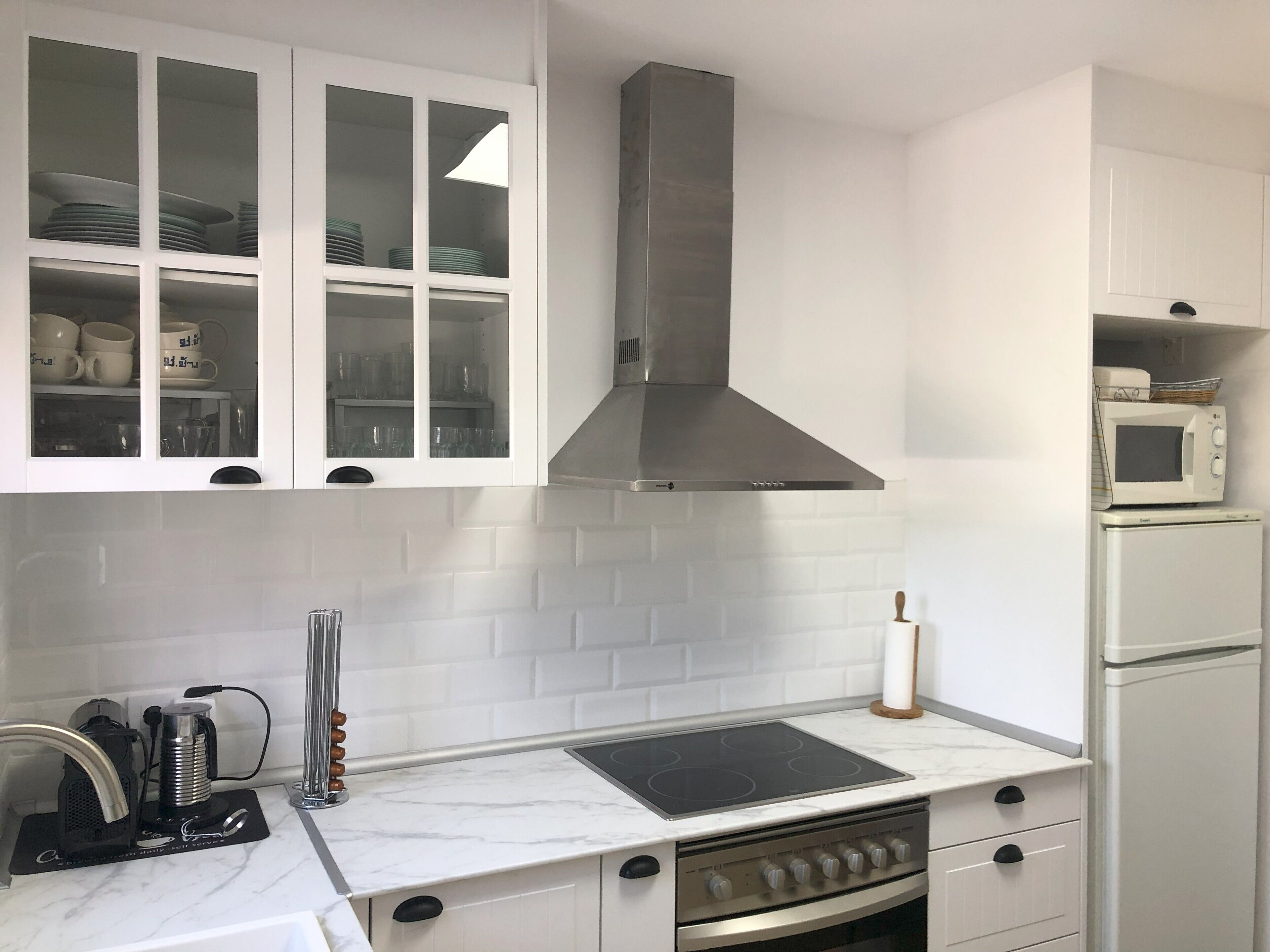 Family Chalet, 4 Bedrooms, Terrace | Private kitchen | Full-size fridge, microwave, oven, stovetop