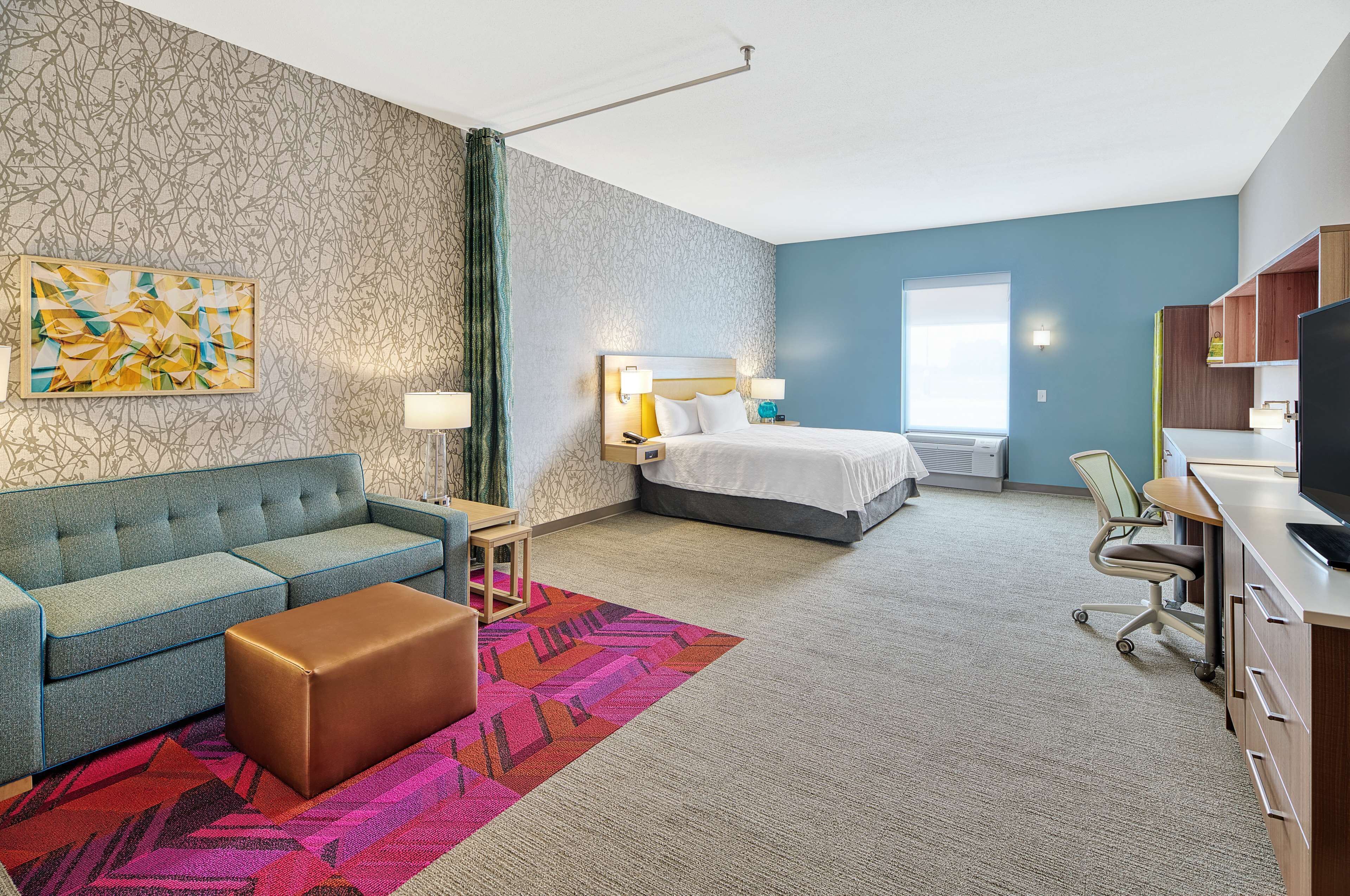 studio, 2 queen beds, accessible, bathtub | living area | 42-inch lcd tv with cable channels, tv, mp3 dock