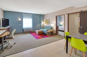 Suite, 1 Bedroom, Non Smoking | Living area | 42-inch LCD TV with cable channels, TV, MP3 dock