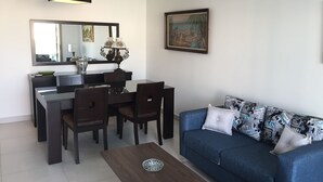 Basic Apartment, 2 Queen Beds, Smoking | Living room - Residence Jarjoura (Jounieh)
