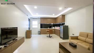 Apartemen, 2 kamar tidur | Area keluarga | TV