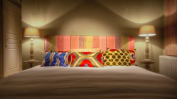 Edredón, decoración personalizada y muebles diferentes