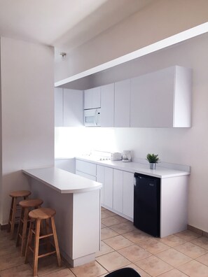 公寓, 2 间卧室 | 私人厨房 | 冰箱、微波炉、炉灶、茶具/咖啡用具