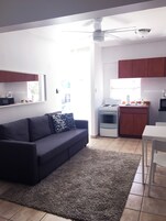 Apartment, 1 Queen Bed with Sofa bed | Living area | Flat-screen TV