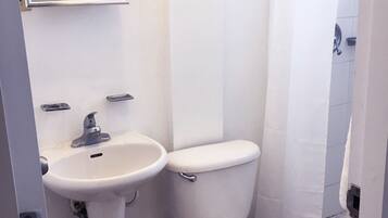 Apartment, 1 Queen Bed with Sofa bed | Bathroom | Shower, towels