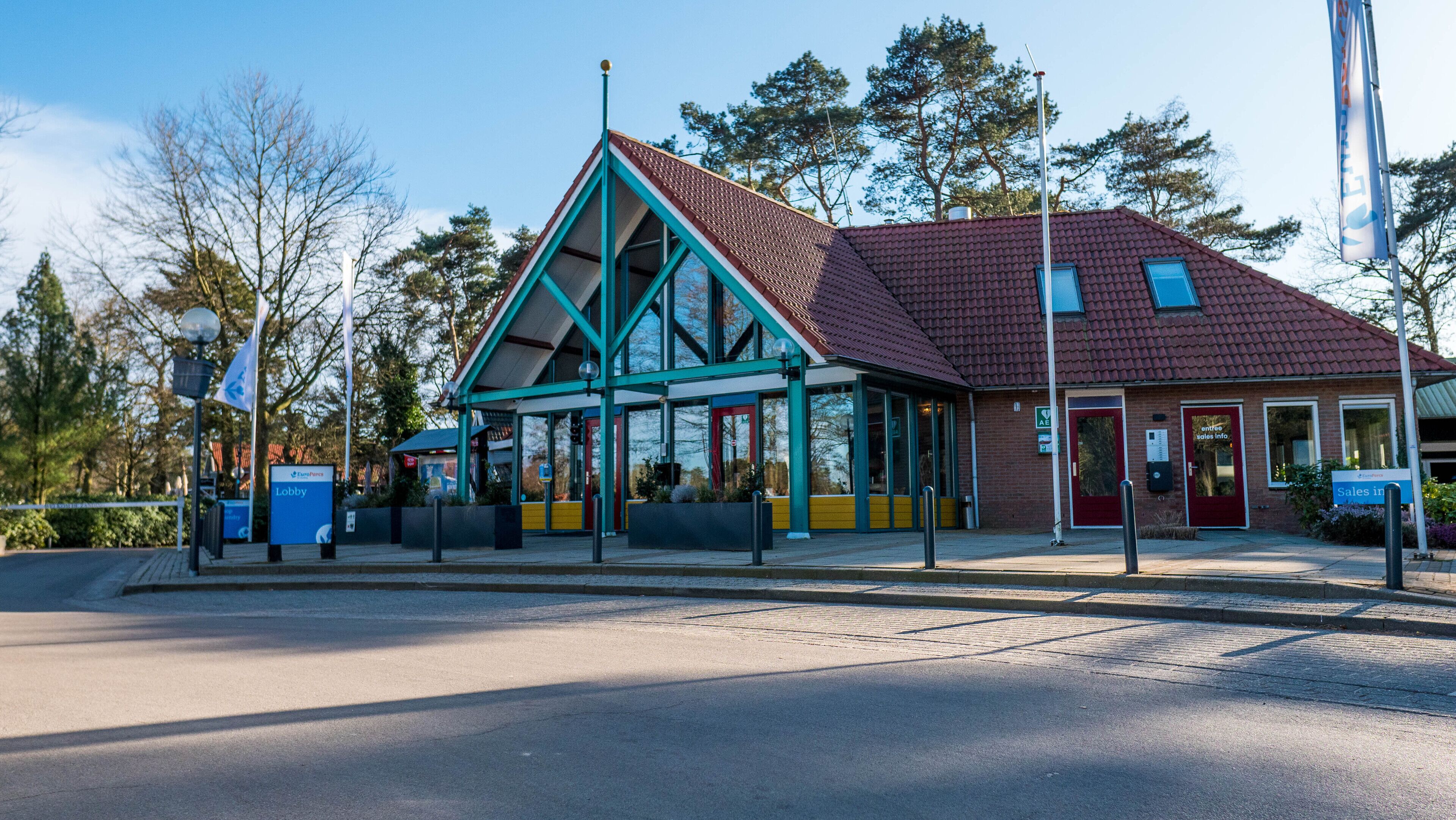 Voorkant van accommodatie