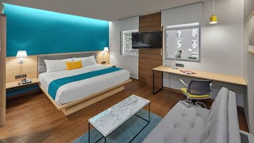 In-room safe, desk, iron/ironing board, free cribs/infant beds