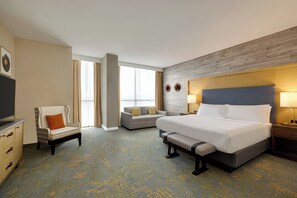 Sengetøy i egyptisk bomull, sengetøy av topp kvalitet og safe på rommet