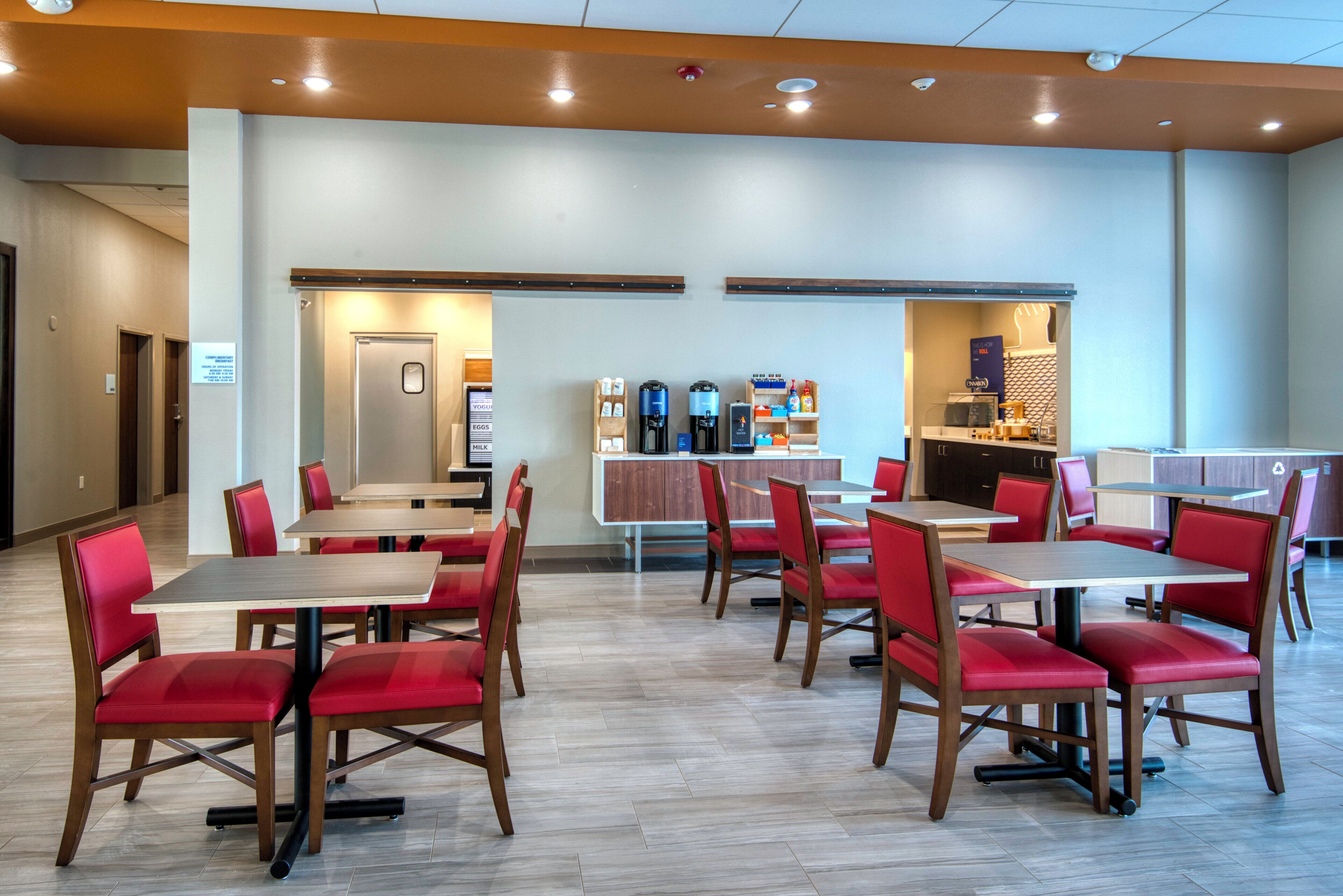 Free daily buffet breakfast