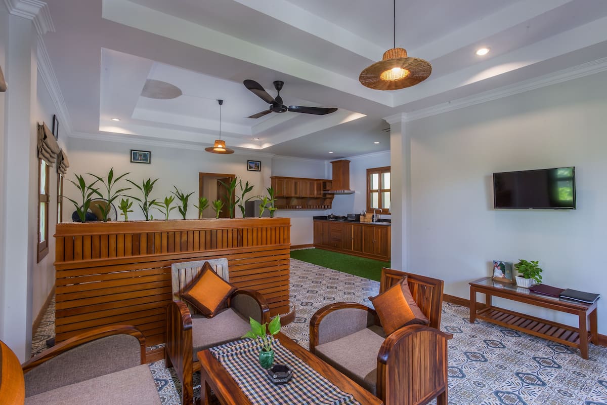 family suite villa garden view - free shuttle | private kitchen | fridge, microwave, oven, stovetop