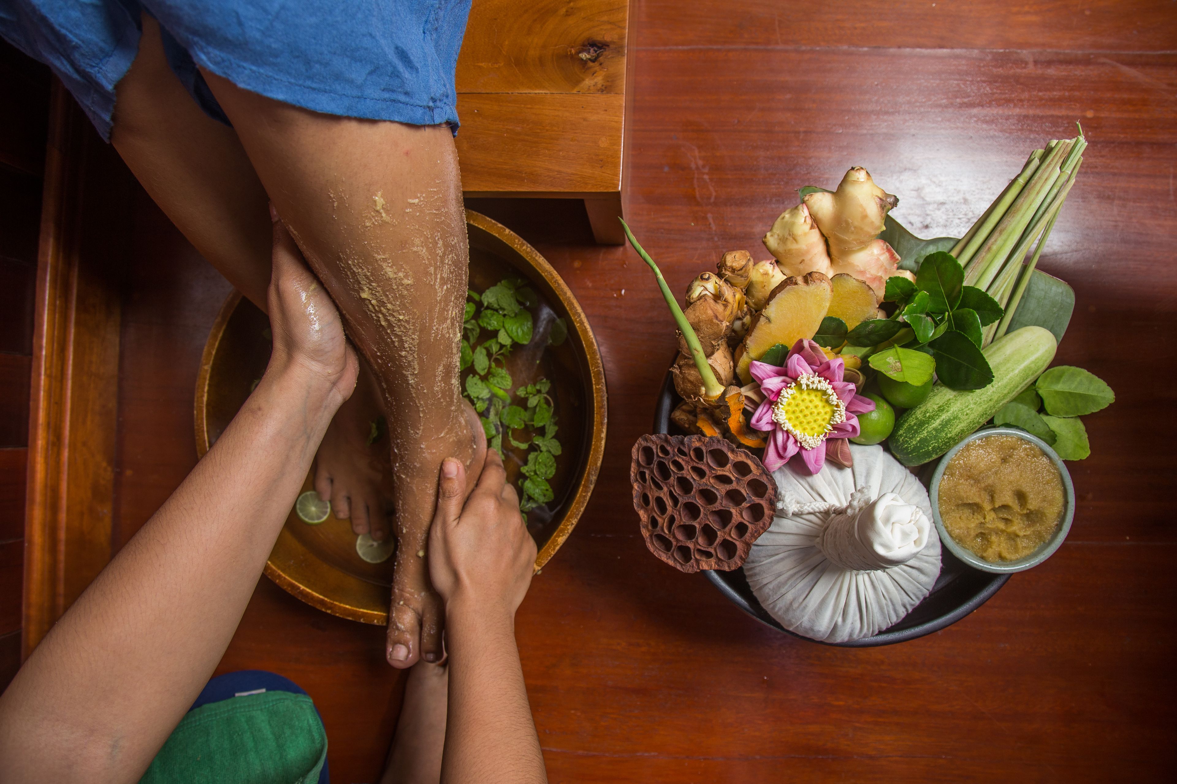 outdoor treatment area, sauna, hot tub, steam room, body treatments