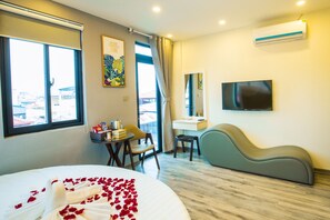 Family Suite, 1 King Bed, Non Smoking, City View | Minibar, desk, soundproofing, free WiFi - Golden hotel (Hanoi)