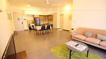 Apartment, 2 Bedrooms | Living room | Flat-screen TV