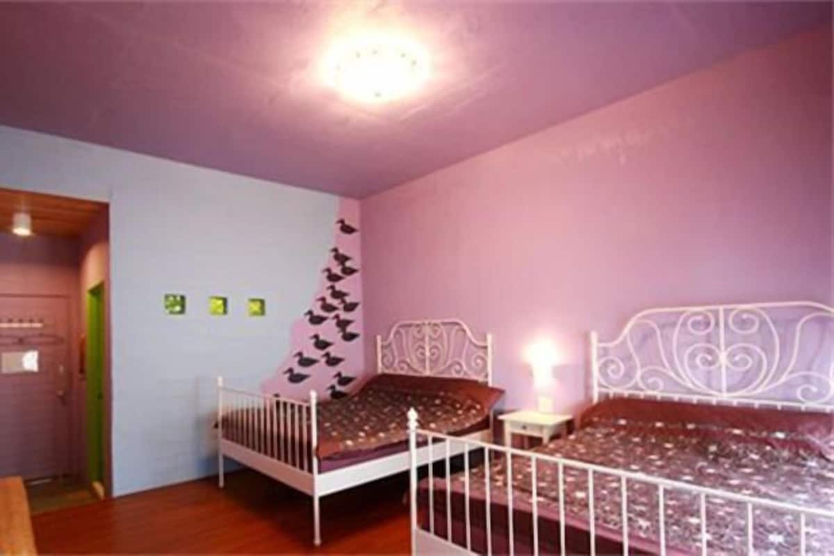 Desk, blackout curtains, free WiFi, bed sheets