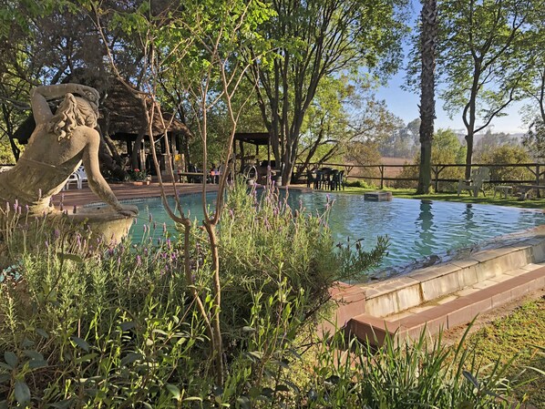 2 albercas al aire libre