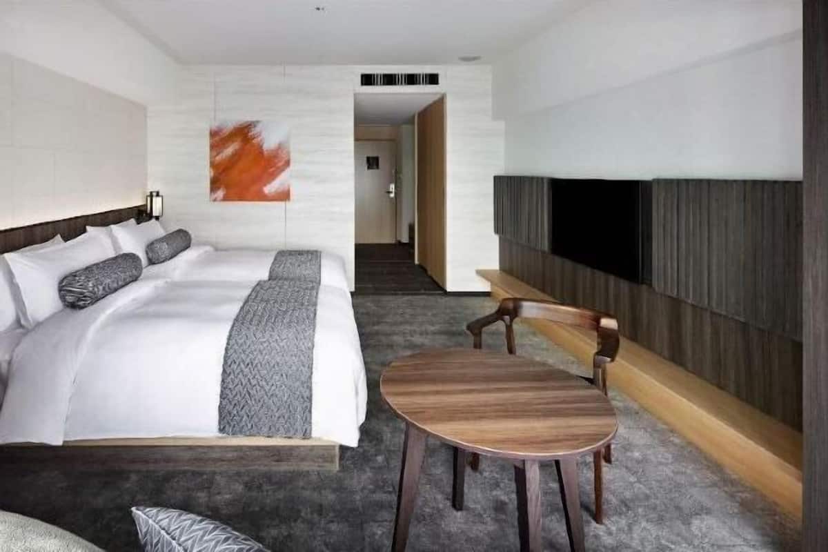 1 bilik tidur, gebar bulu kapas, tilam berlapik, bar mini
