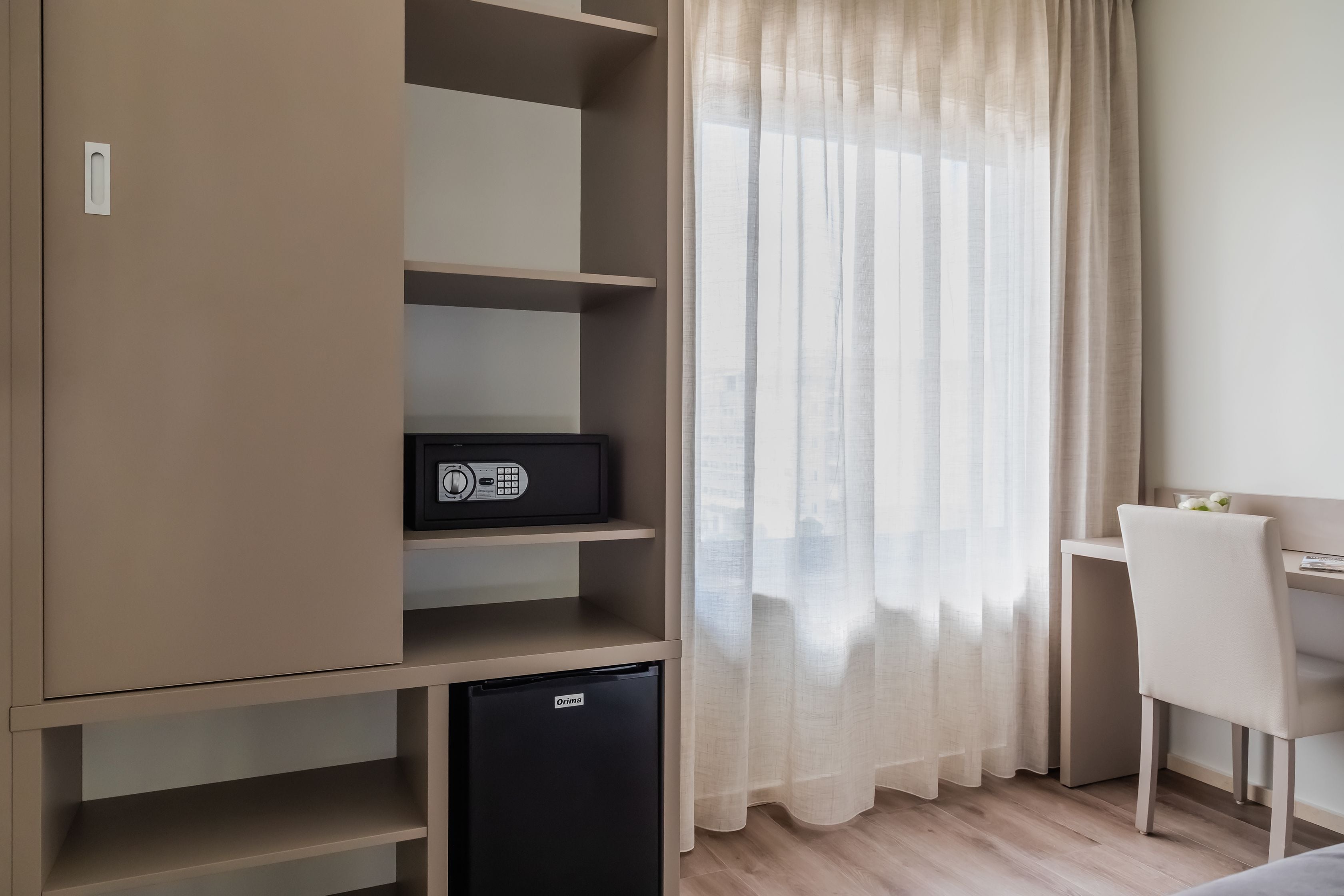minibar, in-room safe, desk, blackout curtains