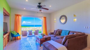 Condo | Living room - Isla 33 - Two Bedroom Villa 1104 (Isla Mujeres)