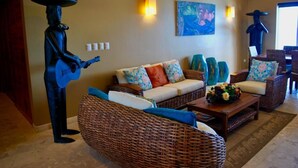 Living area - Isla 33 - Two Bedroom Villa 2303 (Isla Mujeres)
