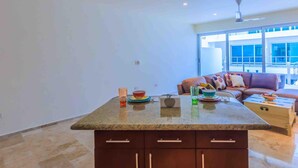 Living area - Estrella Del Mar One Bedroom 102 (Isla Mujeres)