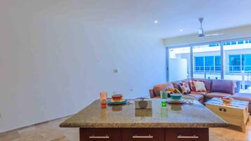 TV, DVD player, books