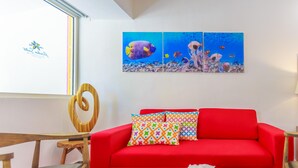 Room | Living room | TV - Paradise Suites Balam Jr (Isla Mujeres)