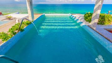 Outdoor pool, a rooftop pool