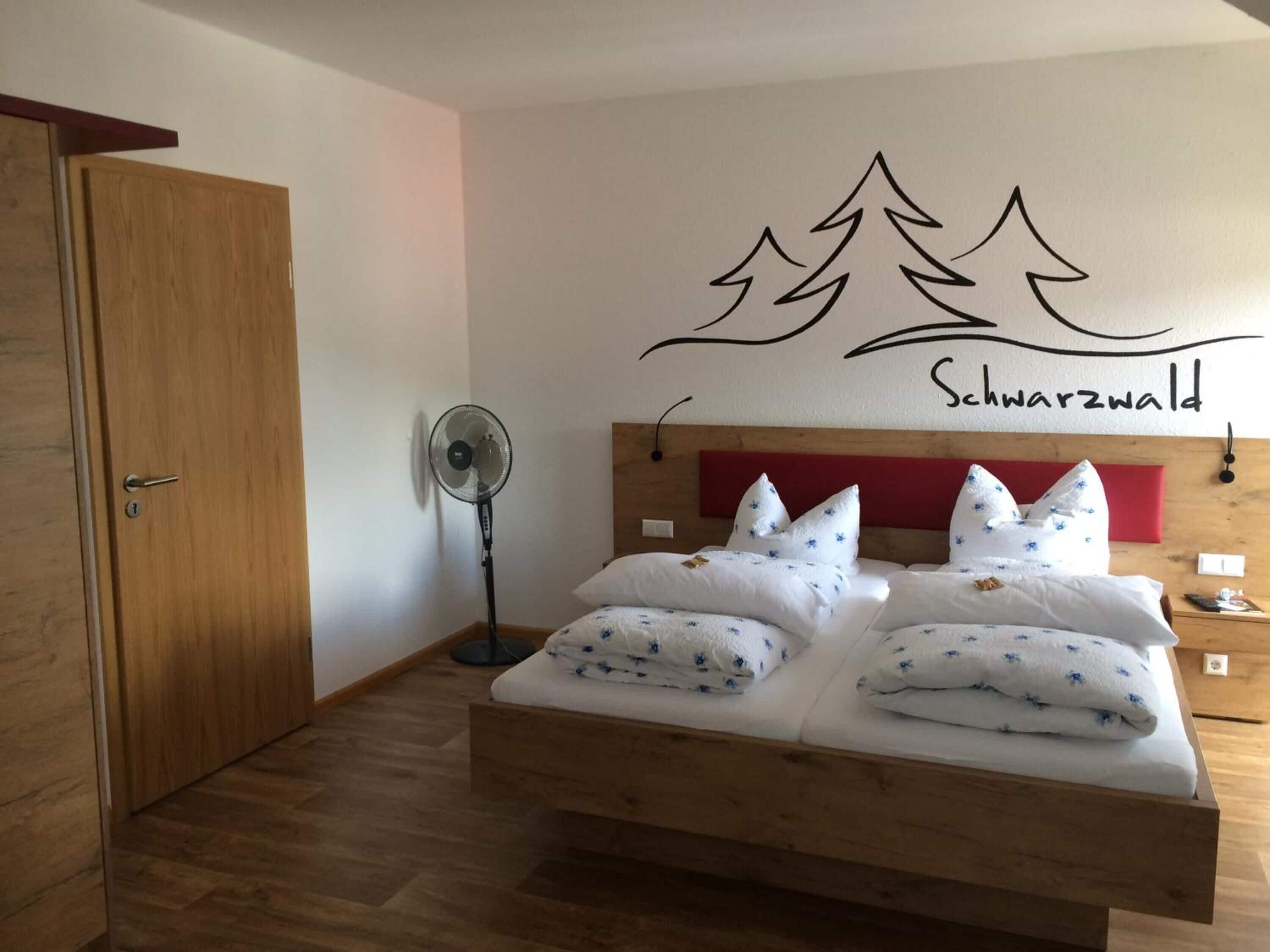 hypo-allergenic bedding, individually furnished, desk, blackout curtains