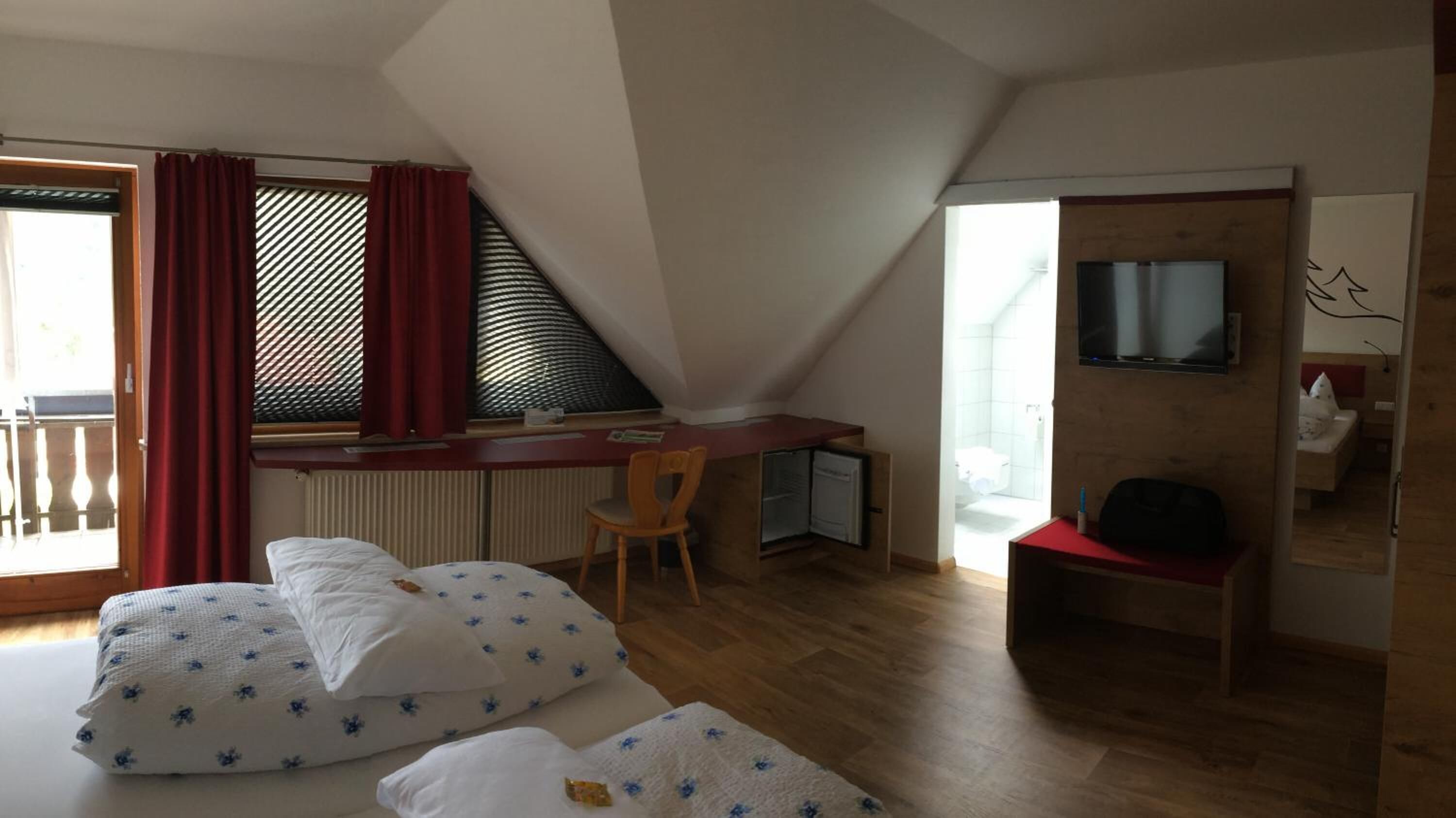 hypo-allergenic bedding, individually furnished, desk, blackout curtains