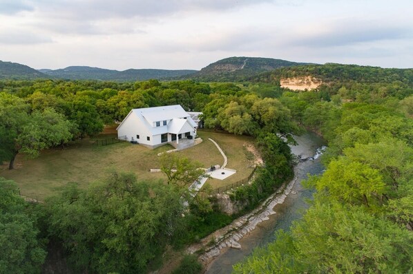 House, Multiple Bedrooms | Exterior - The White House On The Horseshoe 8 Bedroom Home by RedAwning (Canyon Lake)