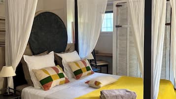Chambre Triple, terrasse (Bambou) | Literie de qualité supérieure, décoration personnalisée
