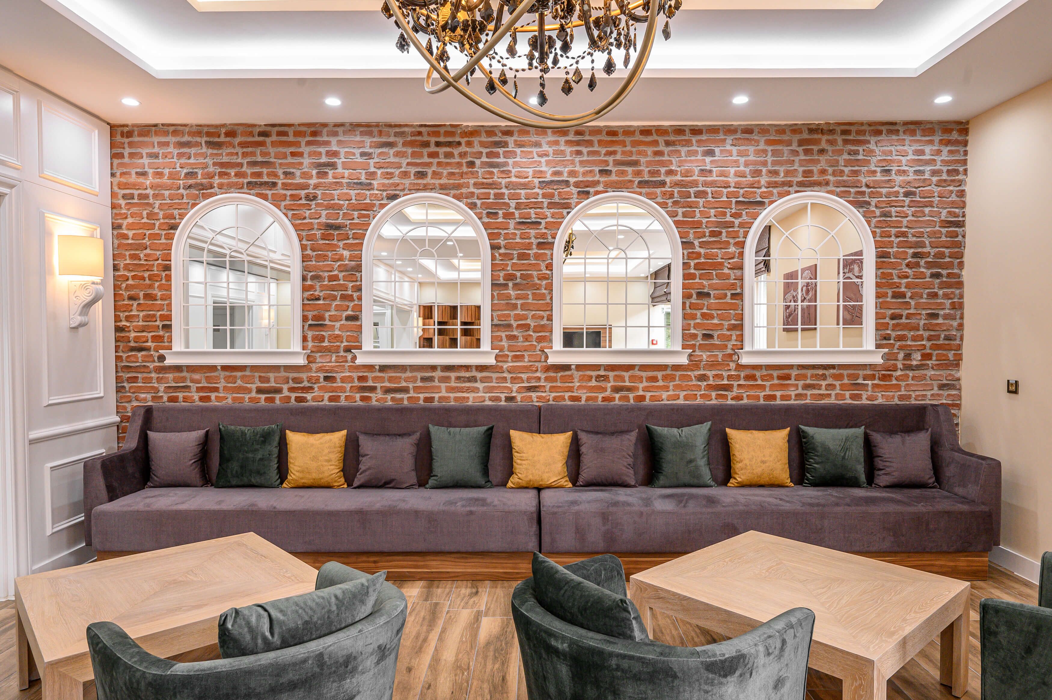 Siddeområde i lobbyen