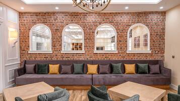 Siddeområde i lobbyen