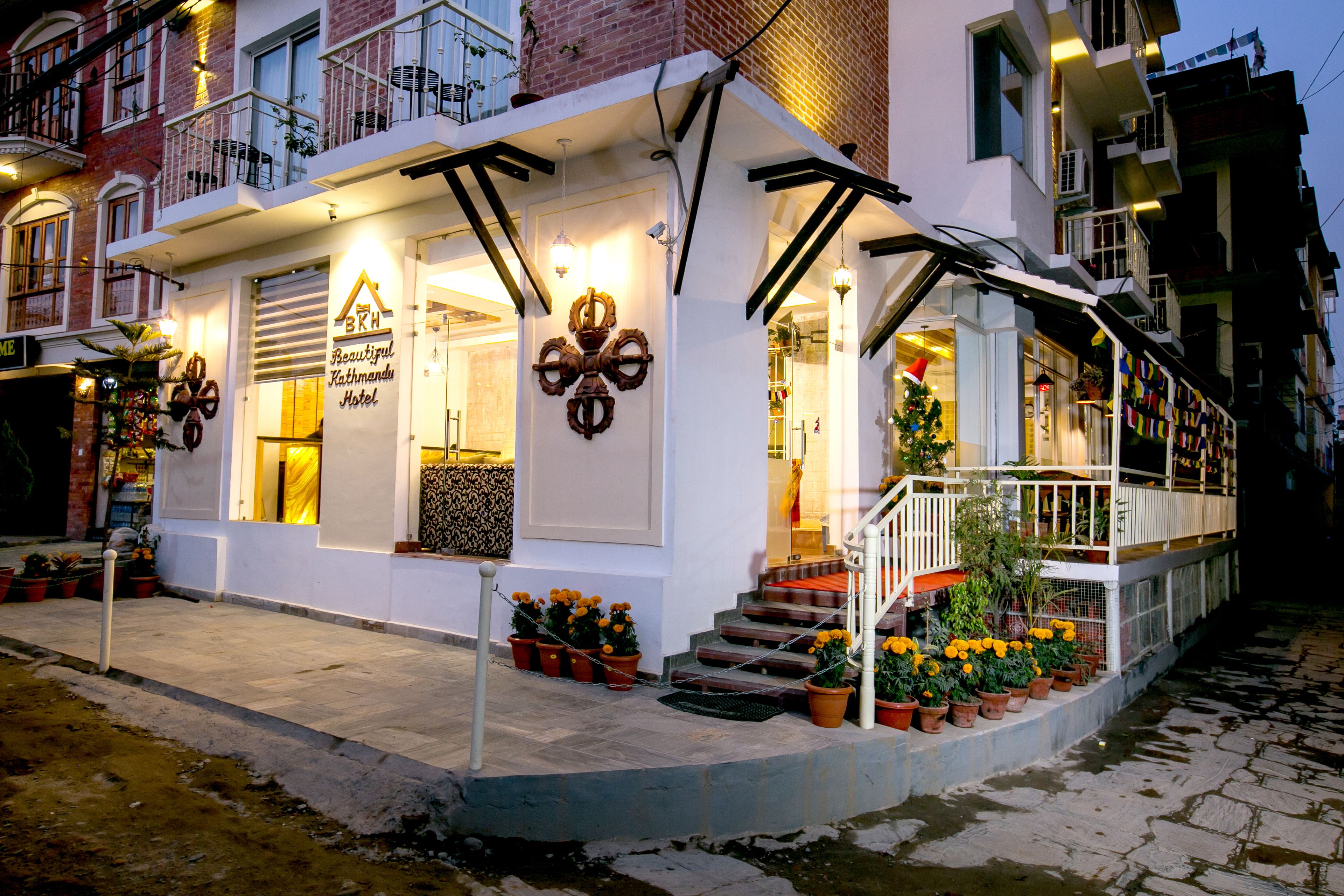 front of property – evening/night