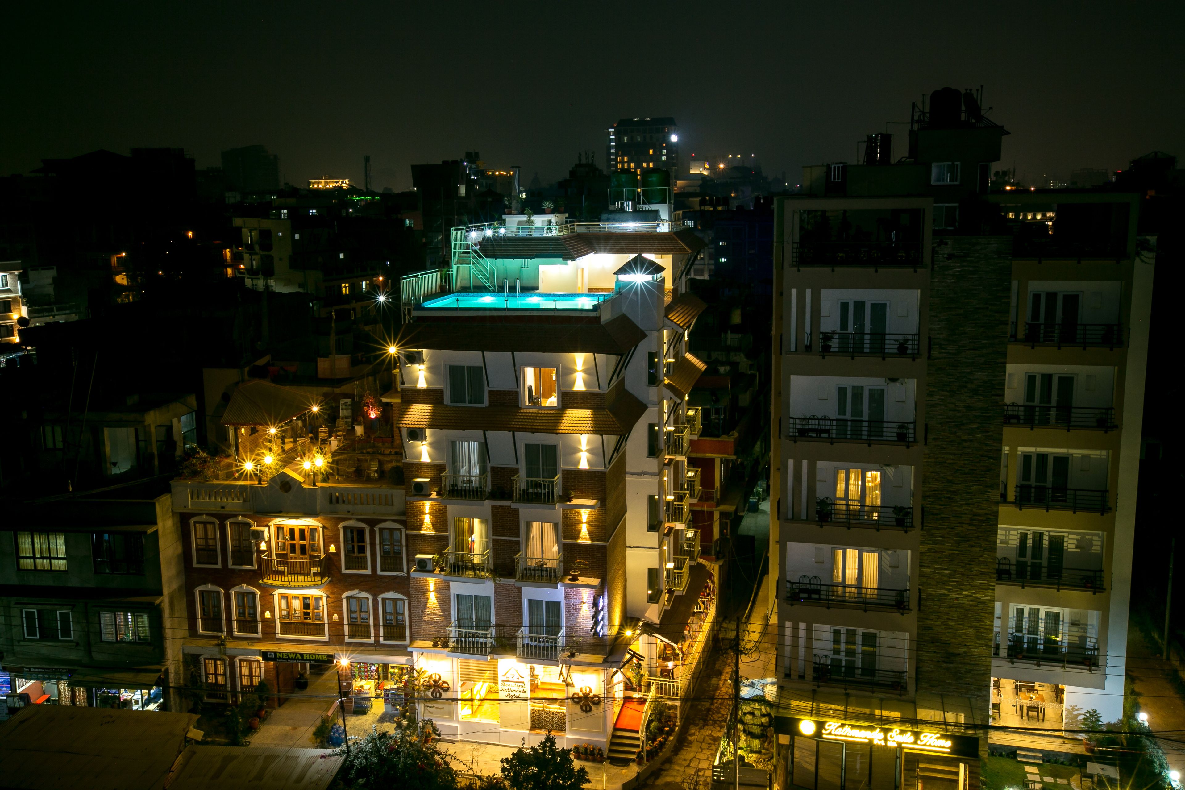 front of property – evening/night