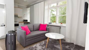 Comfort-huoneisto, 1 makuuhuone | Silitysrauta/-lauta, ilmainen Wi-Fi