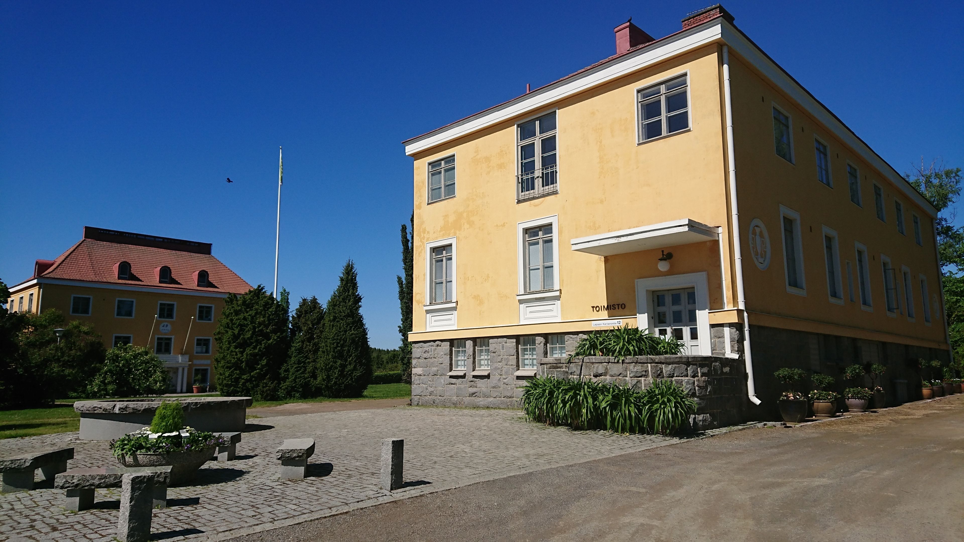 Majoituspaikan sisäänkäynti