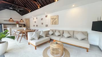 Villa, 5 Bedrooms | Living area | Flat-screen TV