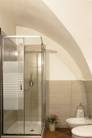 Executive Triple Room | Bathroom shower - B&B Dietro La Cattedrale (Palermo)