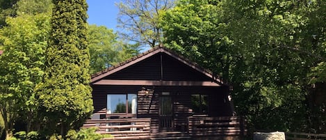 Ferienhütte, barrierefrei, eigenes Bad (log) | Außenbereich