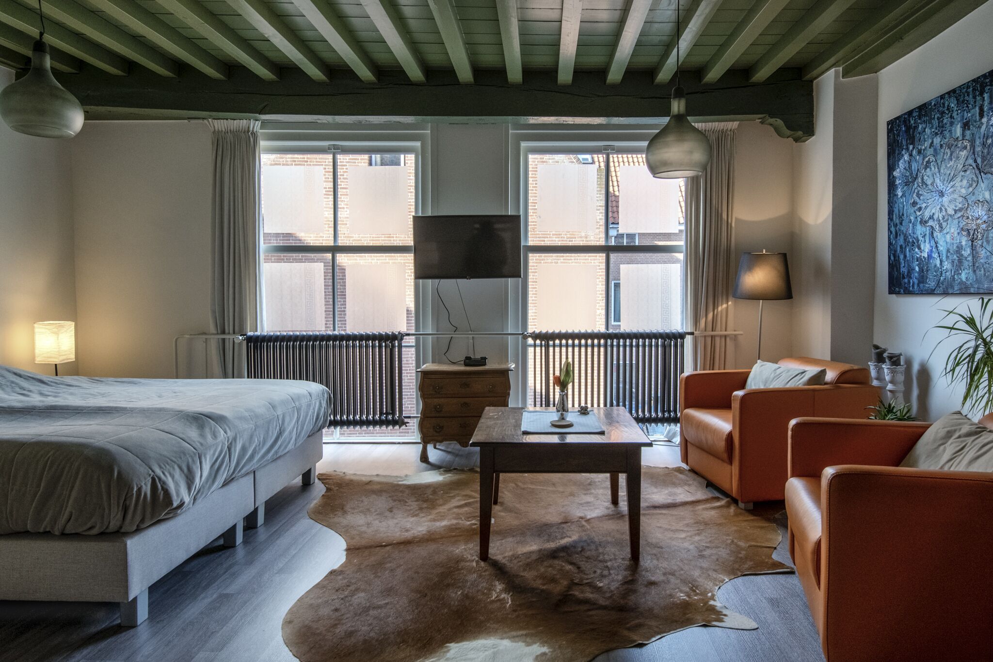 Superior studio, 1 queensize bed (Stadslogement C) | Geluiddichte muren, gratis wifi, beddengoed