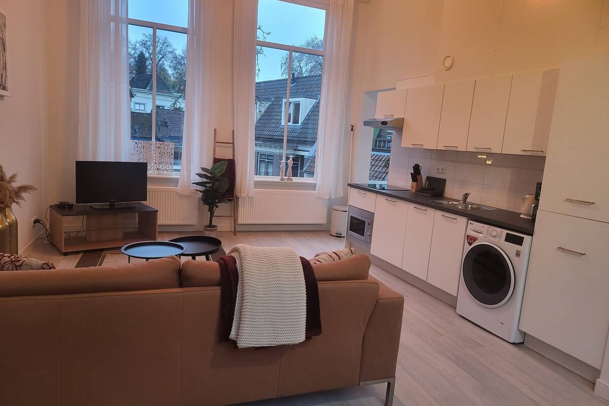 deluxe apartment, 1 bedroom, mezzanine | private kitchen | coffee/tea maker, electric kettle