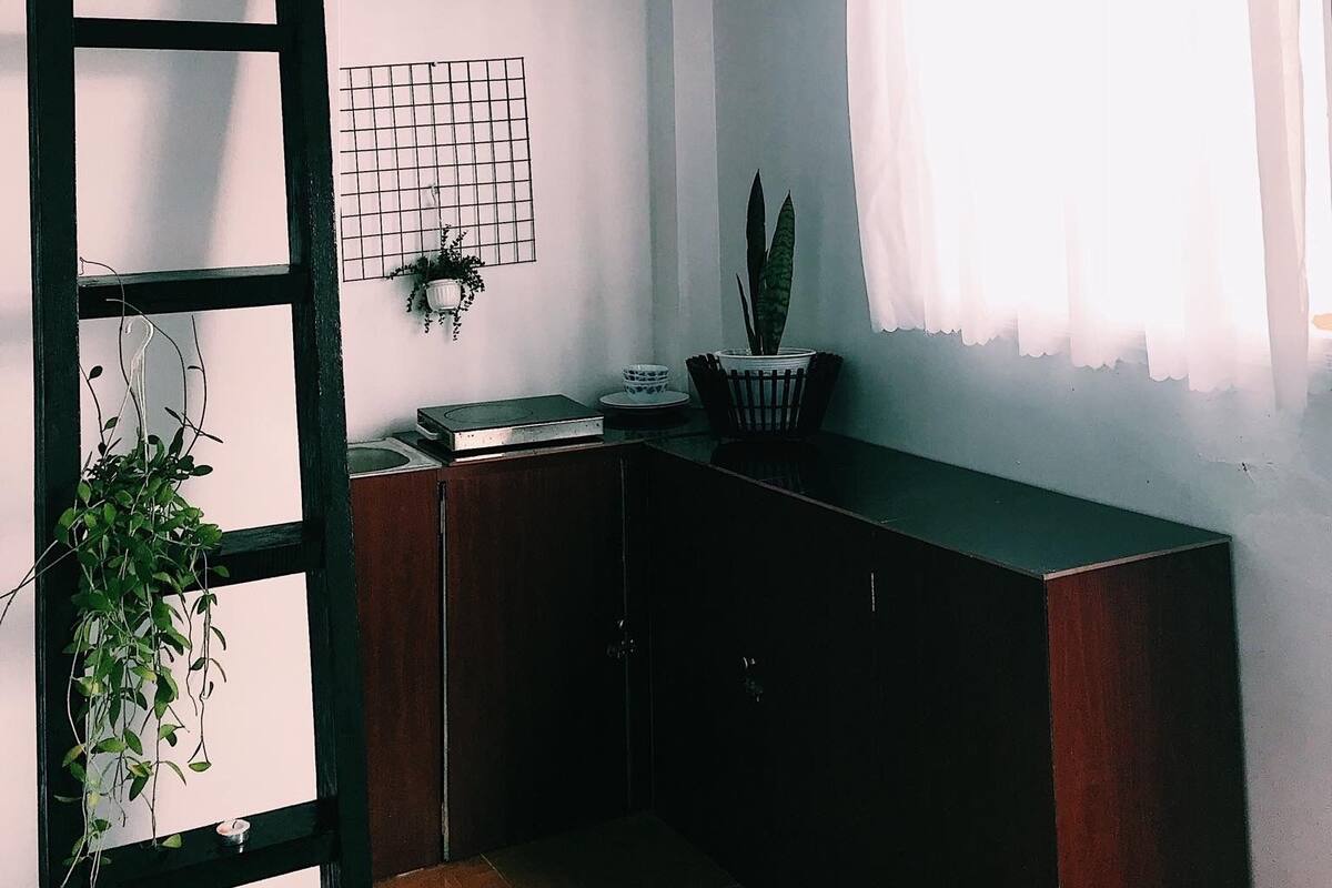 Desk, iron/ironing board (on request), WiFi (free)