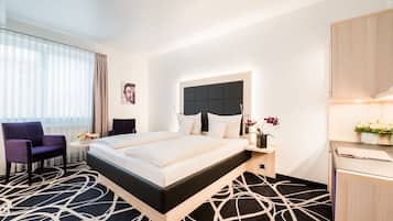 In-room safe, blackout drapes, soundproofing, free WiFi